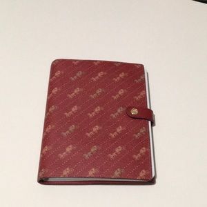 Coach NWOT Notebook With Diagonal Horse And Carriage Print